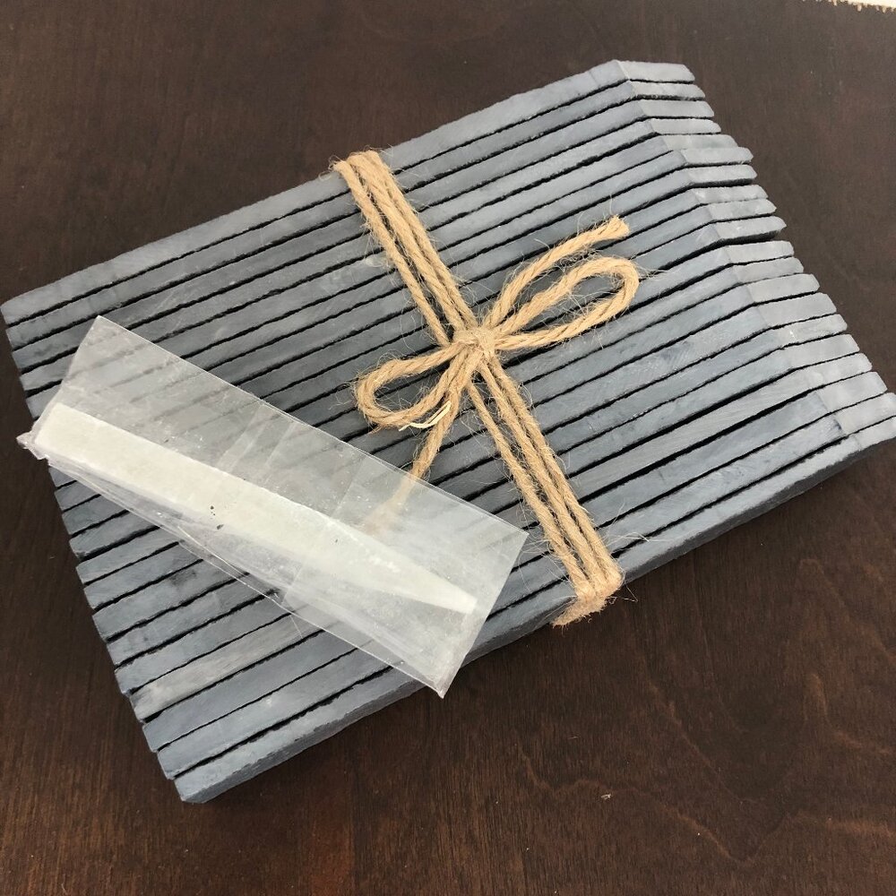 Maison & White Slate Garden Markers Chalk | Set of 20 | Garden Plant Labels NEW! - Picture 6 of 6